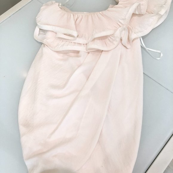 BCBG MAXAZRIA Ruffle Single Shoulder Evening Dress - Picture 2 of 5